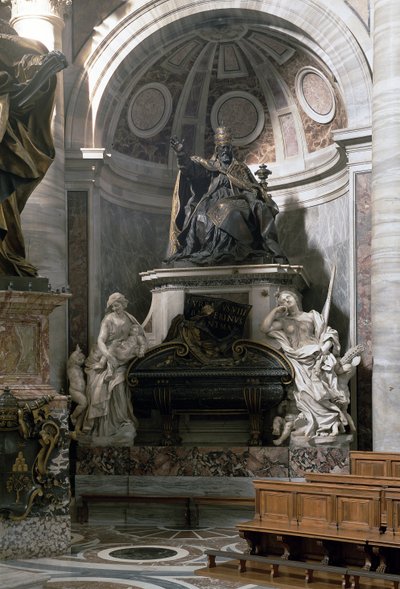 Monument to Urban VIII with the figures of Charity and Justice by Gian Lorenzo Bernini